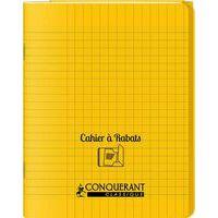 Cahier avec rabats 96 pages seyes 17x22 cm polypropylène - Conquerant