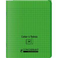 Cahier avec rabats 96 pages seyes, format 17 x 22 cm Polypropylène - Vert - Image principale