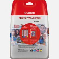 Cartouche Canon CLI-571 Pack 0386C004 4 couleurs - Canon