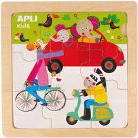 Lot de 3 puzzles encastrement les transports - Apli Kids