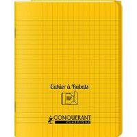 Cahier avec rabats 48 pages Seyes 17x22 cm - Polypropylène Jaune - Image principale