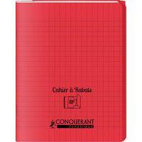 Cahier avec rabats 48 pages Seyes 24x32 cm - Polypropylène rouge - Image principale