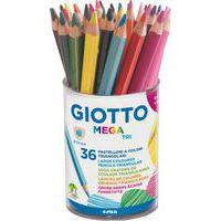Pot 36 crayons mega tri - Giotto