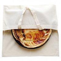 Sac à tarte en coton naturel à peindre ou à décorer 40 x 40 cm