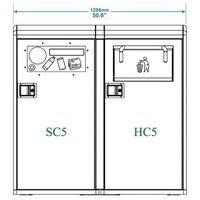 Double poubelle connectée Bigbelly: 1 avec compacteur et 1 non compactante - Image 3