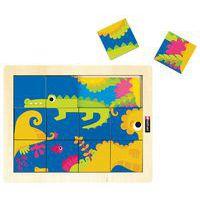 Puzzle magique -crocodile - hippocampe-Nathan