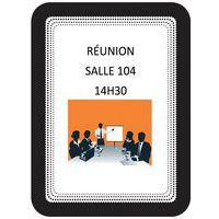 Lot de 2 Pochette d'affichage adhésive A5 - Tarifold - Noir - Image principale