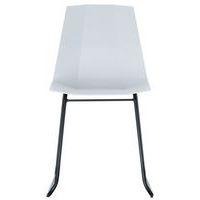 Lot de  2 Chaises Cube pied et coque polypro Blanc - Image principale
