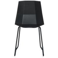 Lot de  2 Chaises Cube pied et coque polypro Noir - Image 3