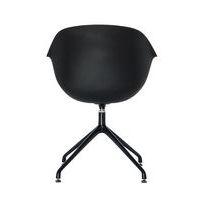 Lot de  2 Fauteuils Moon pied Noir coque polypro Noir thumbnail image 3