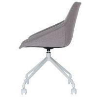 Lot de  2 Chaises Luigi pied Blanc assise tissu polyester Gris thumbnail image 3