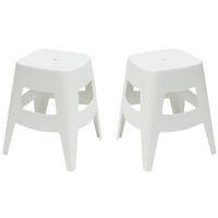 Lot de  5 Tabourets Bas Bellini Blanc - Image 2