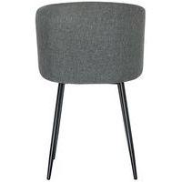 Lot de  2 Fauteuils Must pied Noir assise tissu polyester Gris thumbnail image 4