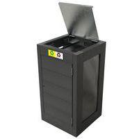 Poubelle Canopée vigipirate tri plexi plastique recyclé Espace Urbain - Image principale
