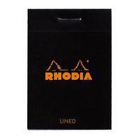 Bloc agrafé noir ligné - Rhodia - Image principale