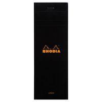 Bloc agrafé noir N 8 7,4x21 cm 80 feuillets 80g - Image principale