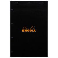 Bloc agrafé noir N 20 21x31,8 cm 5x5 perforation 4 trous 80g - Image principale