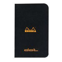 Carnet noir piqué réglure dot - Rhodia