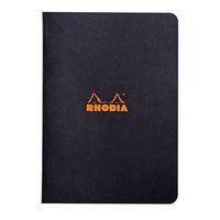 Cahier noir piqué petits carreaux - Rhodia