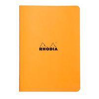 Cahier orange piqué petits carreaux - Rhodia