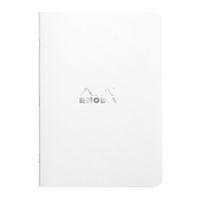 Cahier blanc piqué petits carreaux - Rhodia