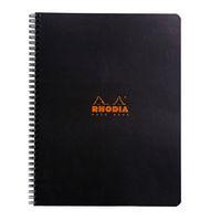 Notebook intégral noir ligné margé cadre en-tête A4+ - Image principale