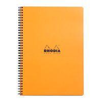 Notebook reliure intégrale orange A4+ 5x5 cadre en-tête - Image principale