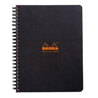 Bloc réunion noir reliure intégrale - Rhodia