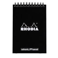 Bloc noir reliure intégrale réglure dot - Rhodia