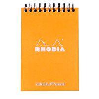 Bloc orange reliure intégrale réglure dot - Rhodia