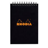 Bloc noir reliure intégrale petits carreaux - Rhodia
