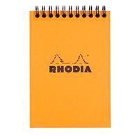 Bloc orange reliure intégrale petits carreaux - Rhodia