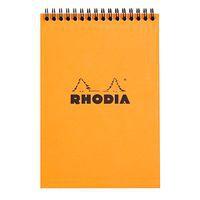 Bloc reliure intégrale orange 14,8x21 cm 80 feuillets 5x5 - Image principale