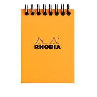 Bloc reliure intégrale orange 7,5x10,5 cm 80 feuillets 5x5 - Image principale