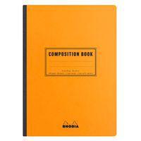 Carnet dos toilé composition book orange A5 ligné+marge - Image principale