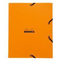 Rhodia chemise à élastiques 3 rabats orange 24x19 cm - Image principale