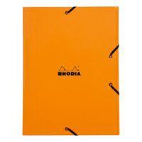 Rhodia chemise à élastiques 3 rabats orange 24x32 cm - Image principale