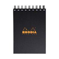 Bloc note noir petits carreaux 90g - Rhodia