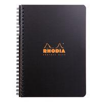 Répertoire noir A5 pré-imprimé - Rhodia