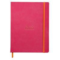 Rhodiarama carnet souple framboise 19x25 cm papier ivoire - Image principale