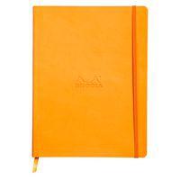 Rhodiarama carnet souple orange 19x25cm ligné papier ivoire - Image principale