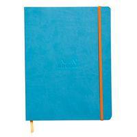 Rhodiarama carnet souple turquoise 19x25 cm papier ivoire - Image principale