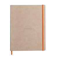 Rhodiarama cahier souple beige A4+ ligné papier ivoire 90g - Image principale
