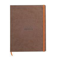 Rhodiarama cahier souple chocolat A4+ ligné papier ivoire - Image principale