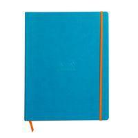 Rhodiarama cahier souple turquoise A4+ ligné papier ivoire - Image principale
