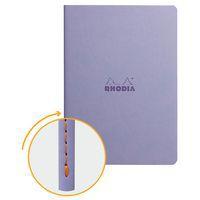 Cahier rhodiarama piqûre textile iris A5 64 pages ligné 90g - Image principale