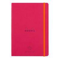 Carnet perpétuel framboise A5 coins microperforés +élastique - Image principale