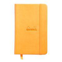 Webnotebook orange 9x14cm 192pages ligné fermeture élastique - Image principale