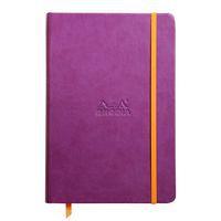 Rhodiarama carnet rigide A5 violet ligné avec élastique - Image principale