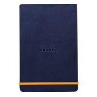 Rhodiarama Webnotepad rigide bleu nuit A6 ligné + élastique - Image principale